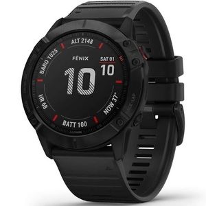 Garmin Fenix 6x Pro with GPS Smart Watch Black with Black Band New in box